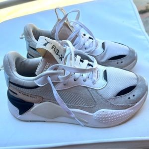 Puma RS-X have been worn. Size 6.5 they do run a little small.